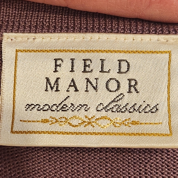 VTG Field Manor Silk Blend Cardigan Size L Color lavender 💜 - Picture 4 of 15